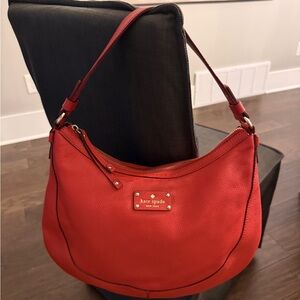 Kate Spade Vibrant Red Hobo Bag